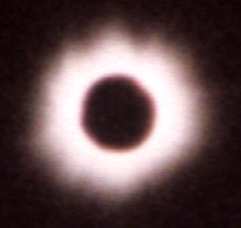 Sonnenfinsternis 1999 - Foto entstand in unserem Garten ...